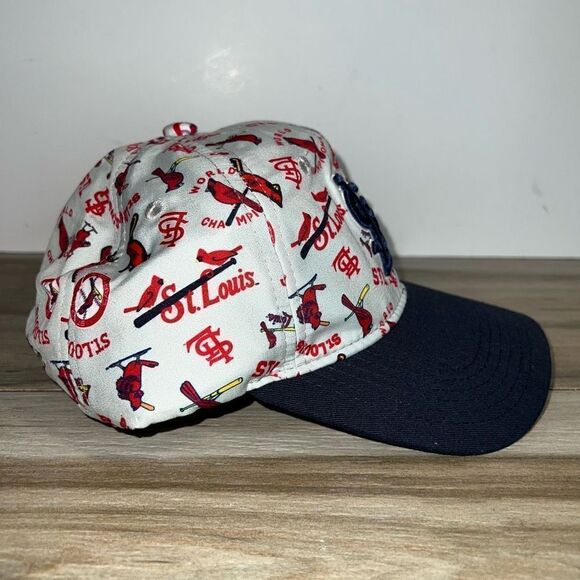 St Louis Cardinals Baseball Cap Unisex All Over Print Hat Gray Red And Blue - Picture 2 of 7